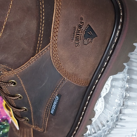 Mens Herman Survivors Dover Waterproof 6" Steel Toe Work Boot - Picture 16 of 16